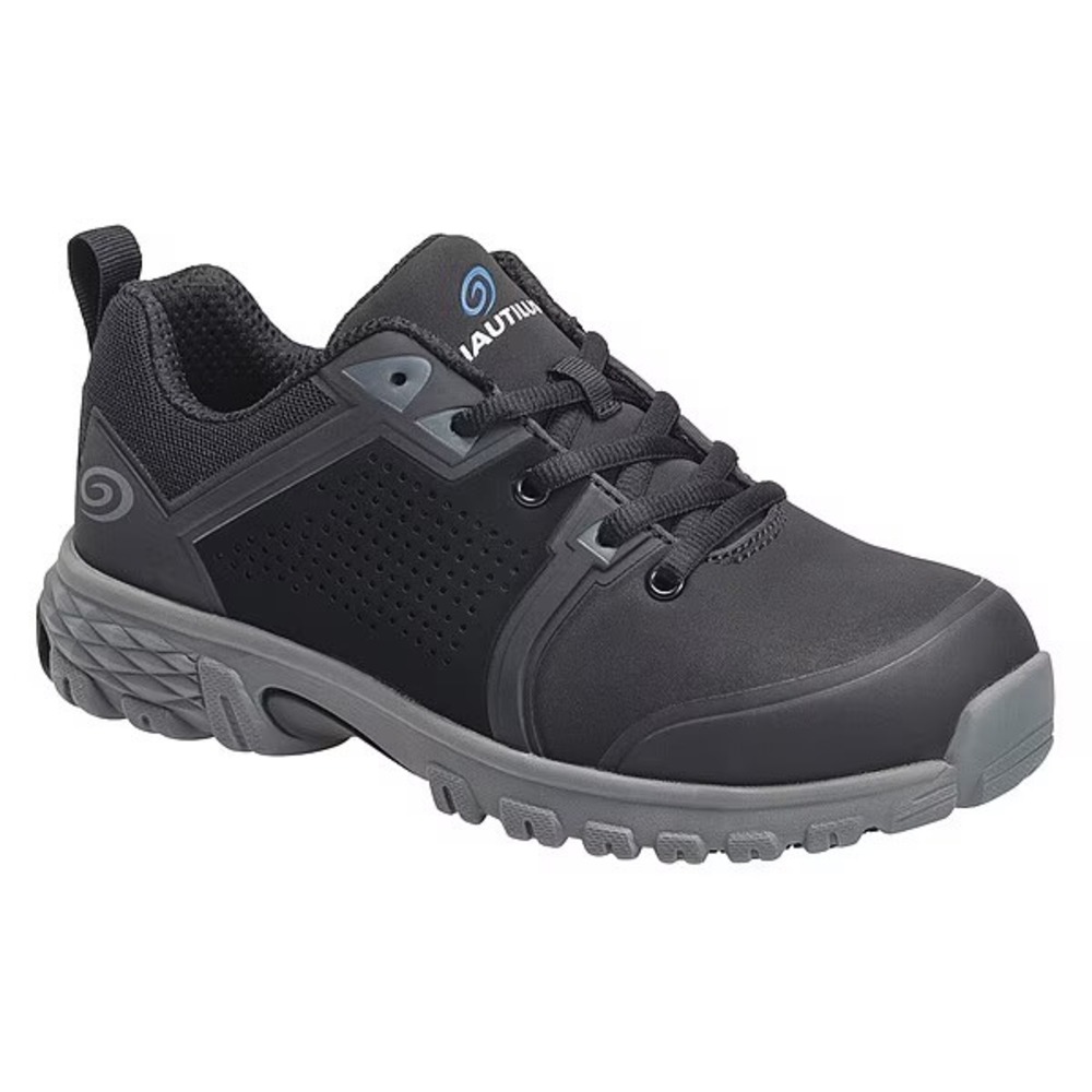 Nautilus Spark Oxford Composite Toe Safety Shoes Women 9.5 Black Croc Embossed